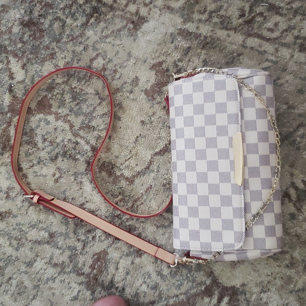 Boutique designer  inspired checkered bag